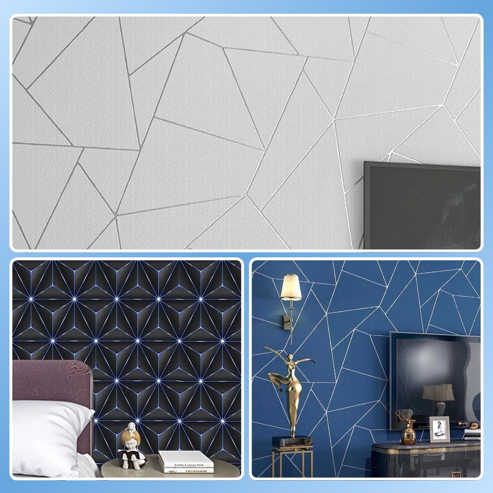 Wallpaper Dinding Ruang Tamu 3D Minimalis Wallpaper Dinding Kamar Tidur Motif Keramik Aestetik