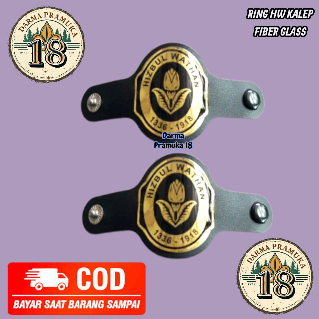 Ring Hasduk HW Kalep Resin Pramuka Muhammadiyah bijian