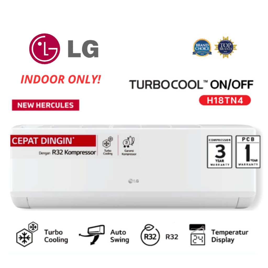 INDOOR AC LG STANDART 2 PK H18TN4 ( INDOOR SAJA )