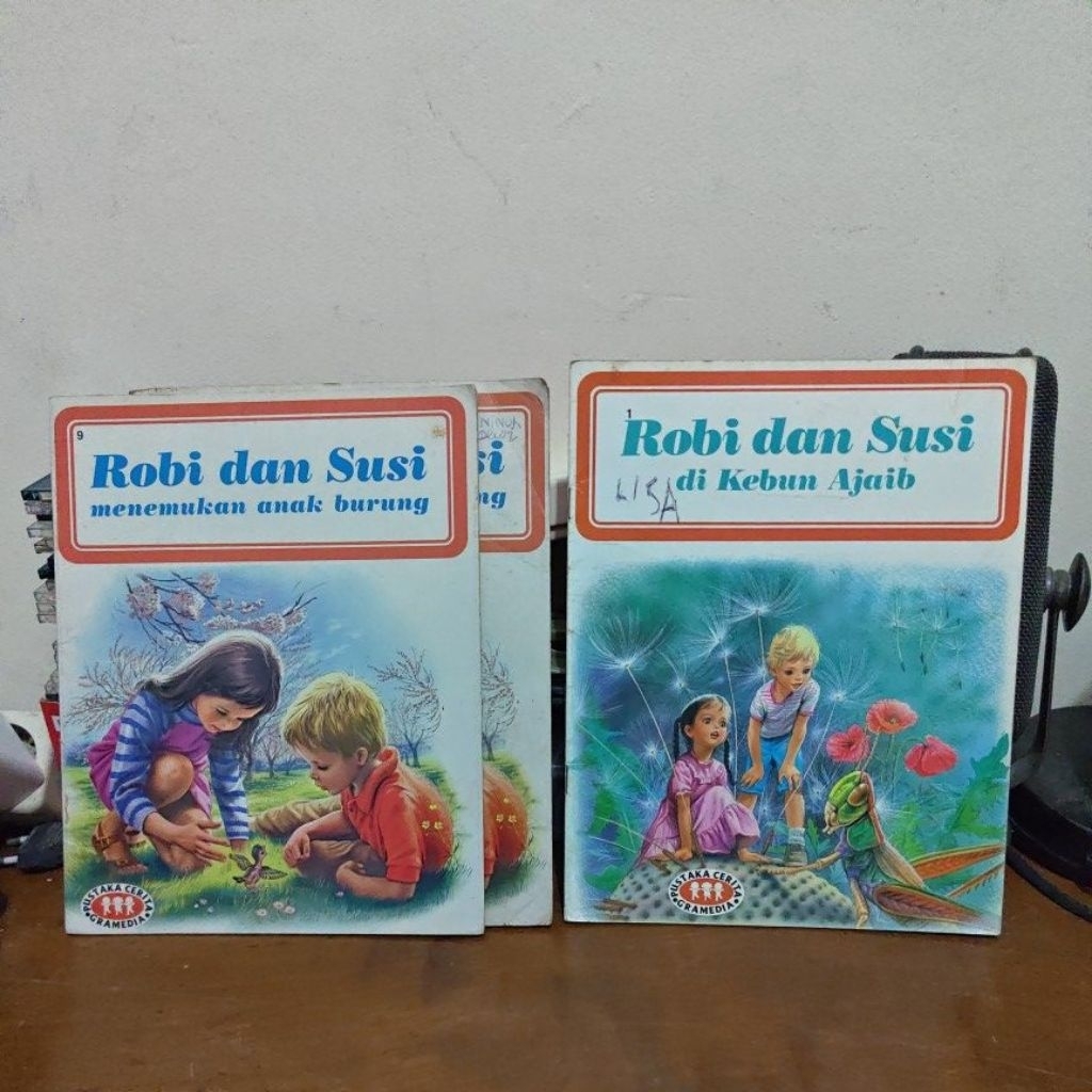 preloved buku anak langka robi dan susi pustaka cerita gramedia