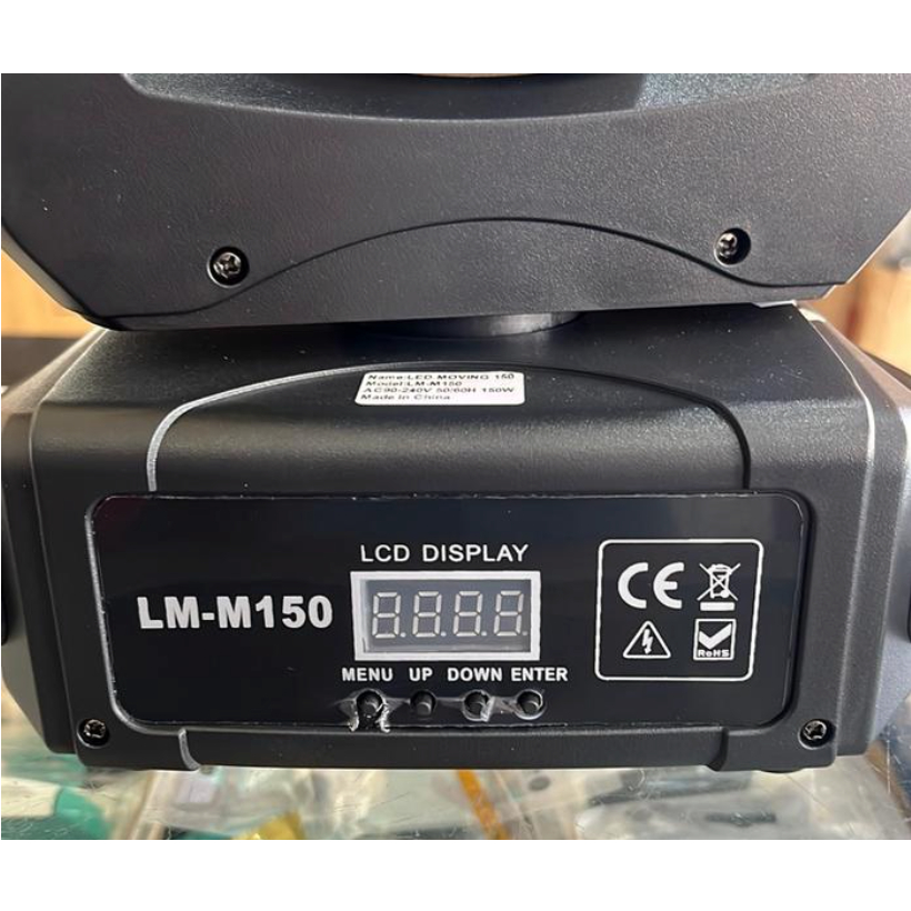 Redsun Mini Beam 150 Watt LED Ring LM-M150 Lampu Pesta dengan Display LCD dan Kontrol Menu