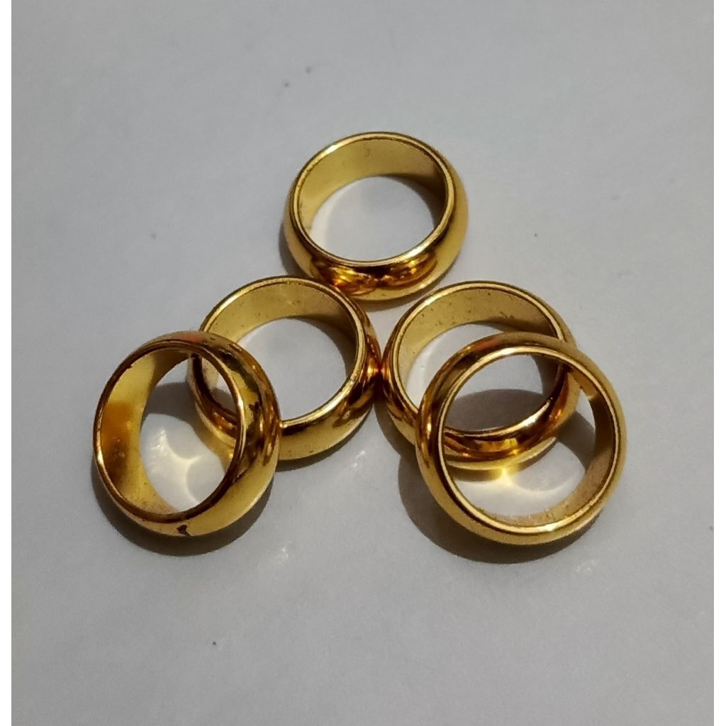 perhiasan cincin anak bayi, cincin anak-anak dan dewasa berlapis foto sendiri warna emas 24K anti ka