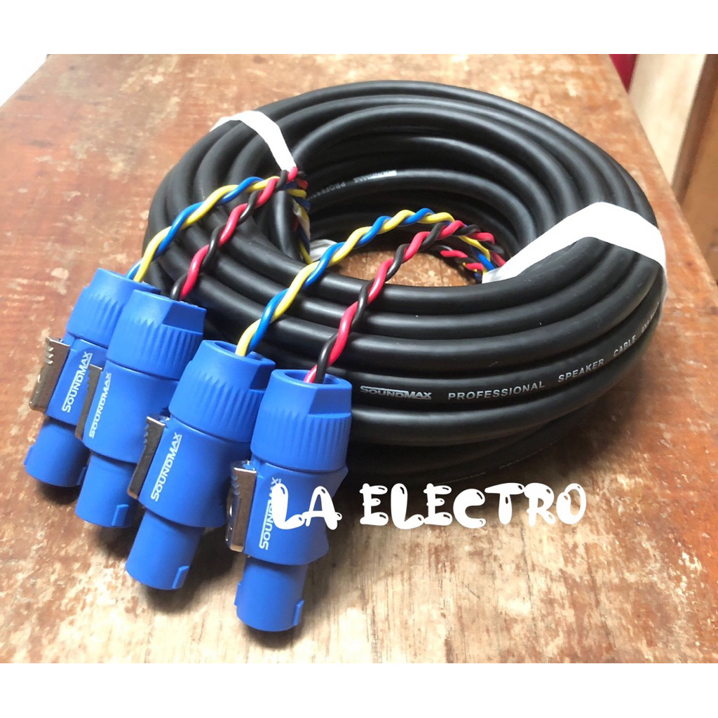 10METER KABEL SPEAKER SOUNDMAX 4x2,5 RAKIT JACK SPEAKON SOUNDMAX / RIVIERA