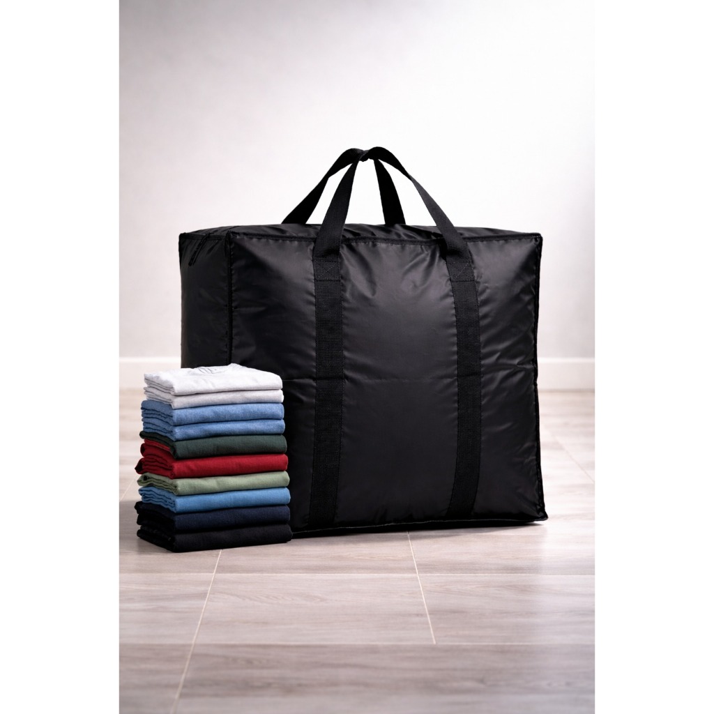 Tas Laundry Jumbo Extra Besar Anti Air Tebal Kuat – Tas Pakaian Travel Bag Serbaguna Kecil Sedang Be