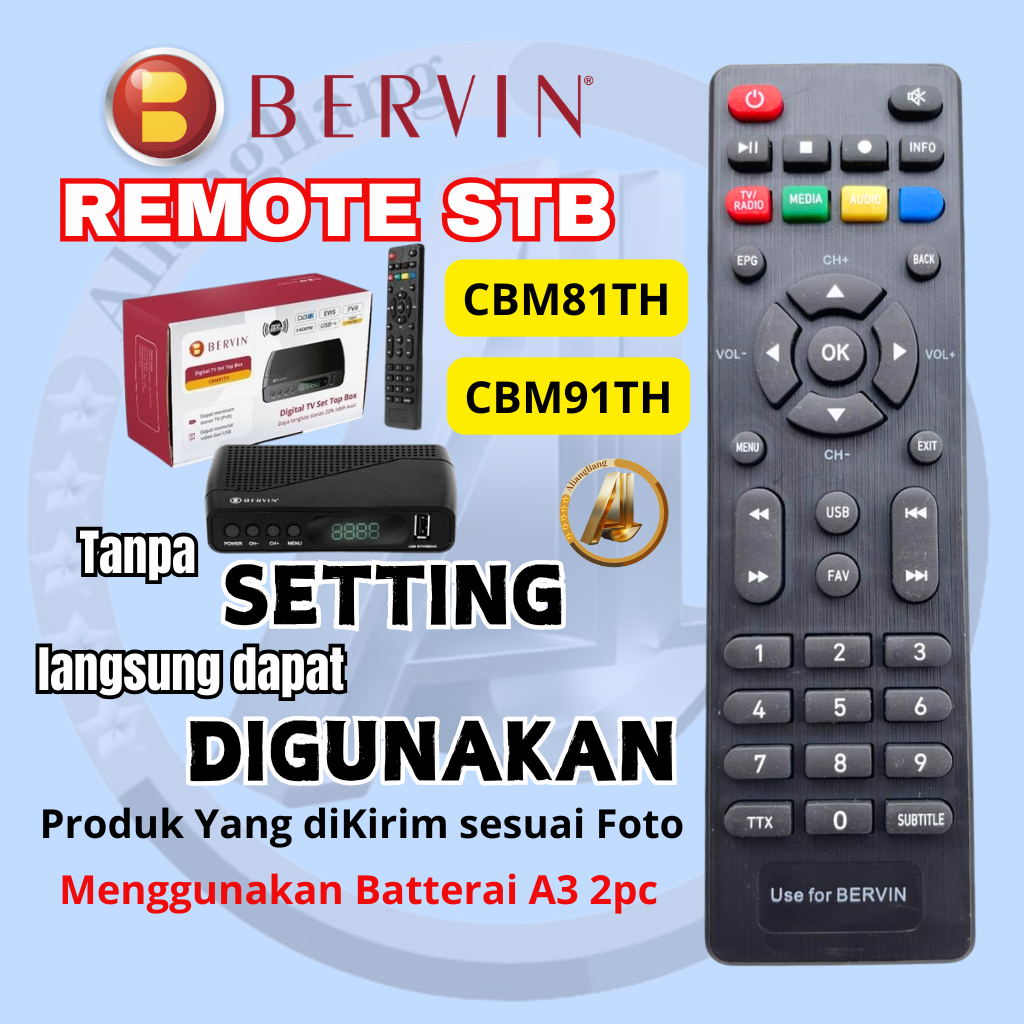 REMOT REMOTE STB/SET TOP BOX BERVIN/CBM81TH/CBM91TH, Xtreamer