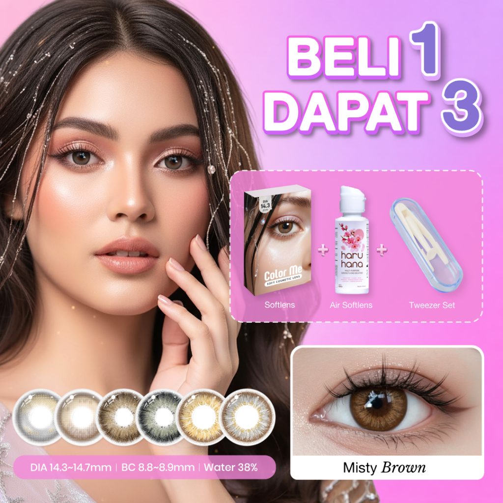 [BELI 1 GRATIS 3] Spex Symbol Softlens Color Me Cairan Pembersih Tetes Mata dan Aplikator Soflens