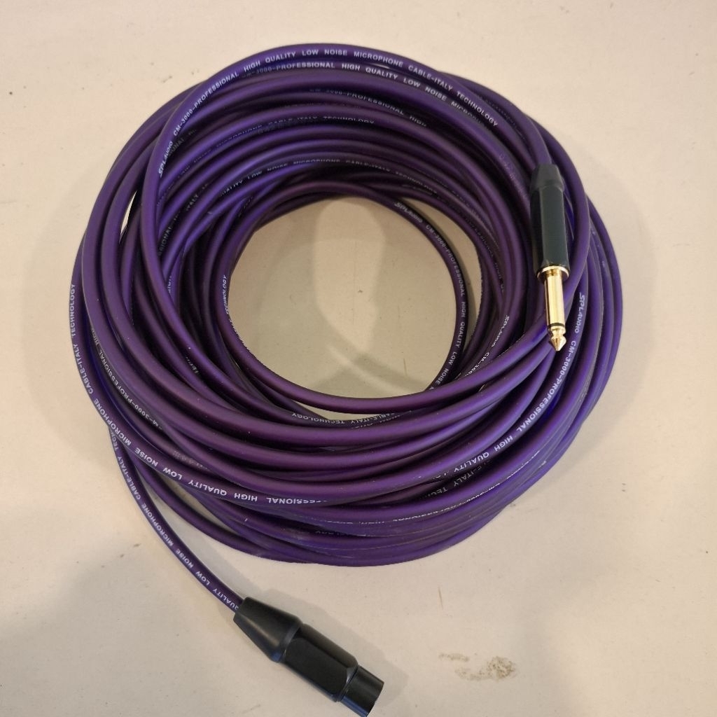 Kabel Mic/Kabel Microphone SPL AUDIO full Original -Low Noise Panjang Variasi