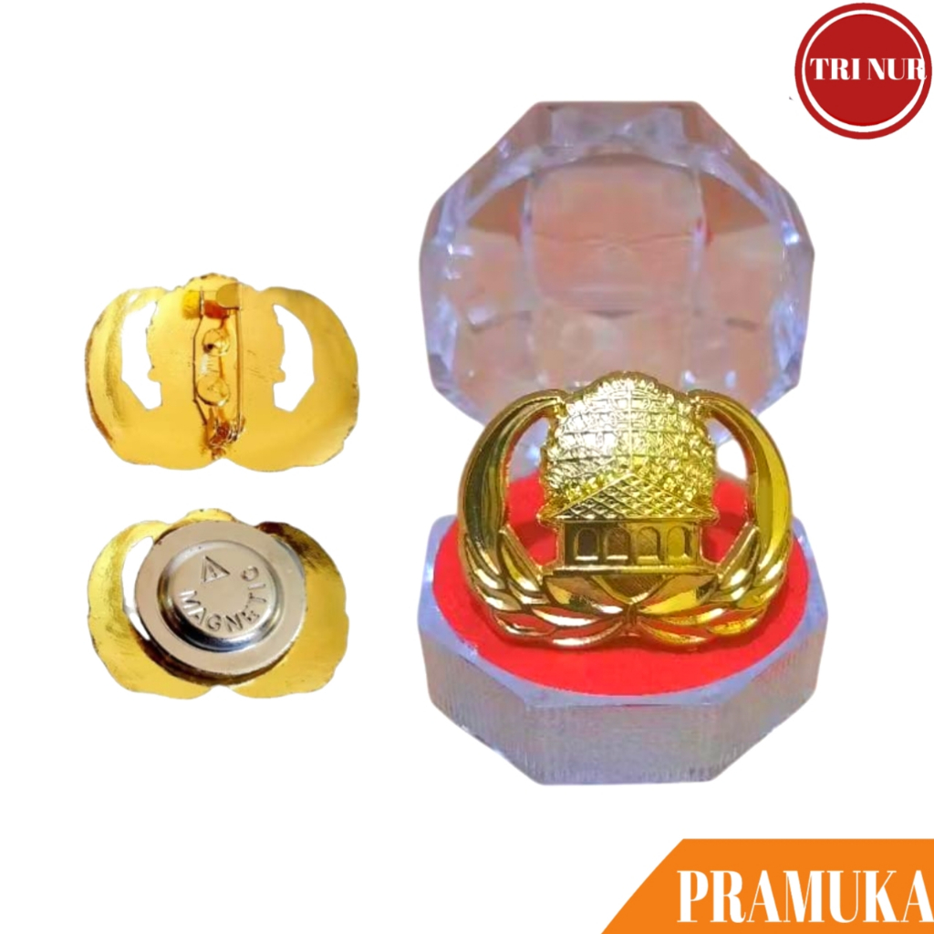 Pin Lenacana Korpri ASN + Box / Pin Korpri ASN / Pin Korpri Magnet Premium / Pin Korpri Peniti Premi