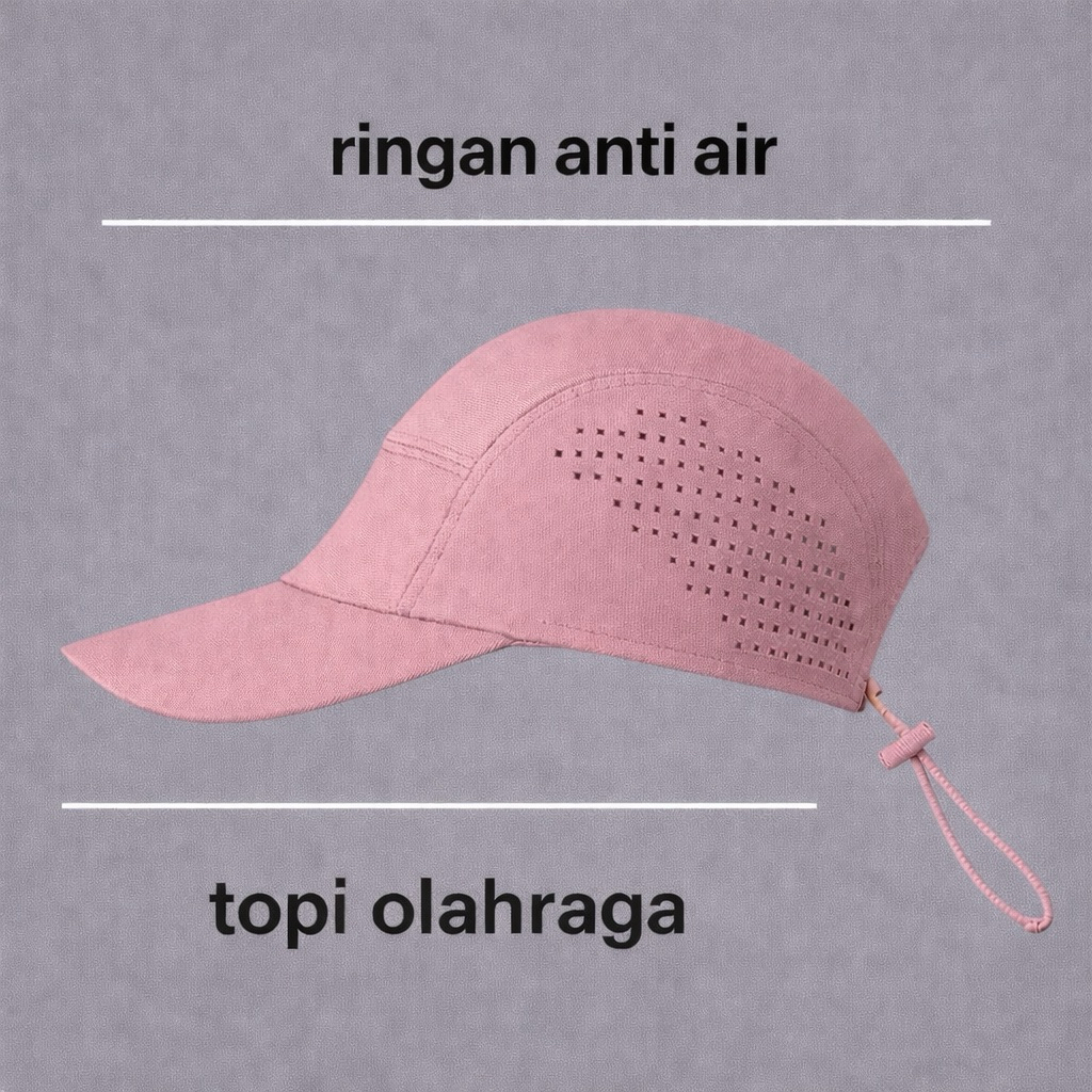 Topi Olahraga Sport Unisex Pria Wanita | Topi Lari Jogging Gym Outdoor Ringan
