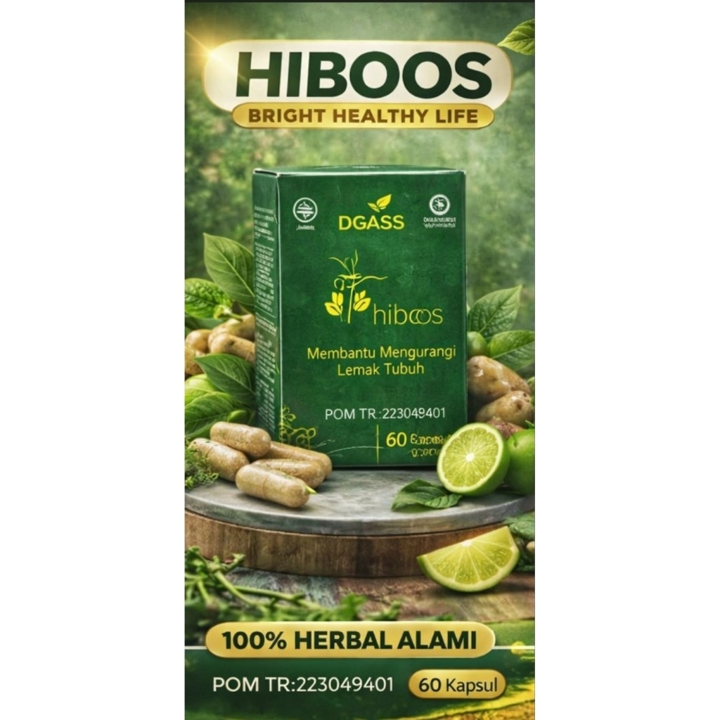 DGASS - HIBOOS menurunkan berat badan tanpa diet. Pelangsing badan. Body goals.