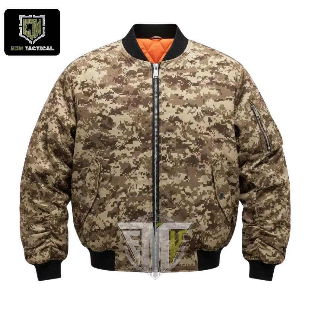 Jaket Bomber Loreng Digital Gurun