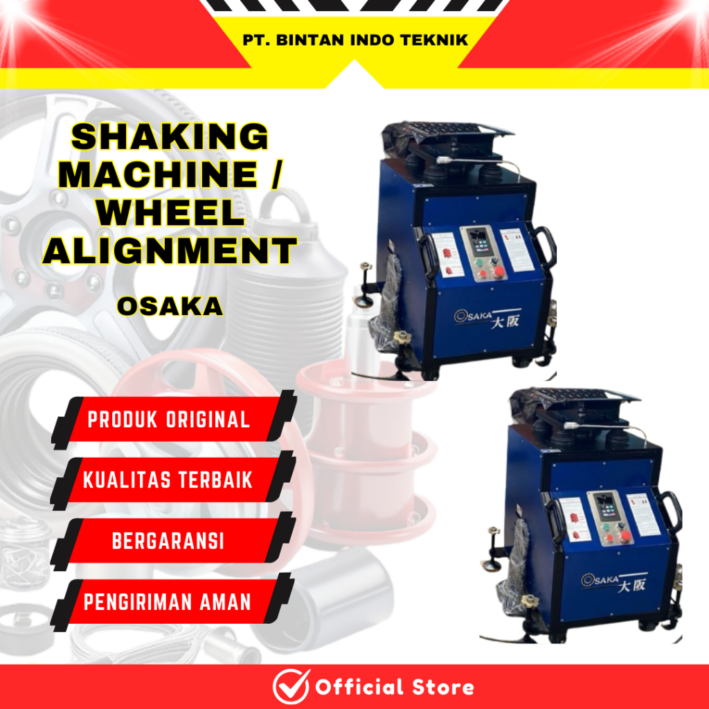 Wheel Alignment Tire Shaking Spooring Machine Osaka Alat Cek Kaki-Kaki Mobil Tyre Shaking