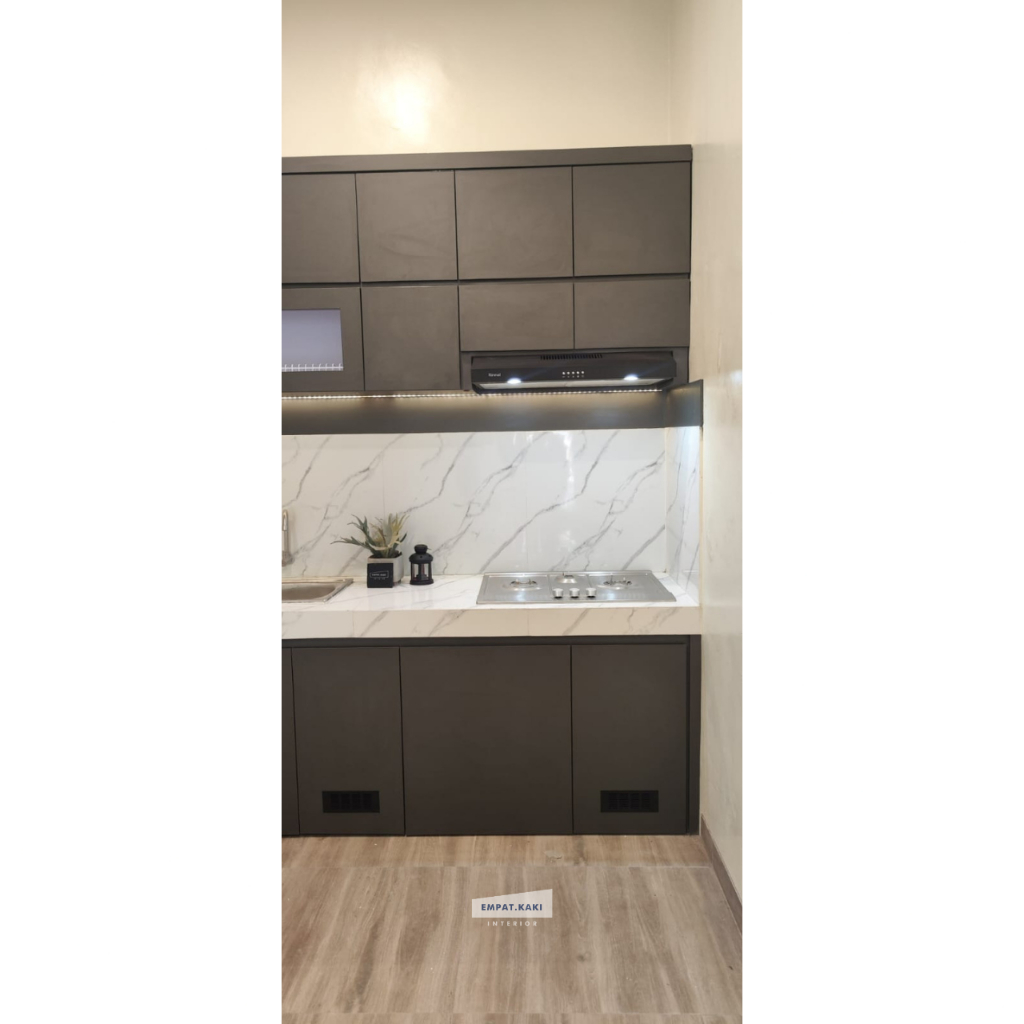 Kitchen Set Minimalis Mini Bar Bahan HPL Permeter 2,3jt Desain Minimalis