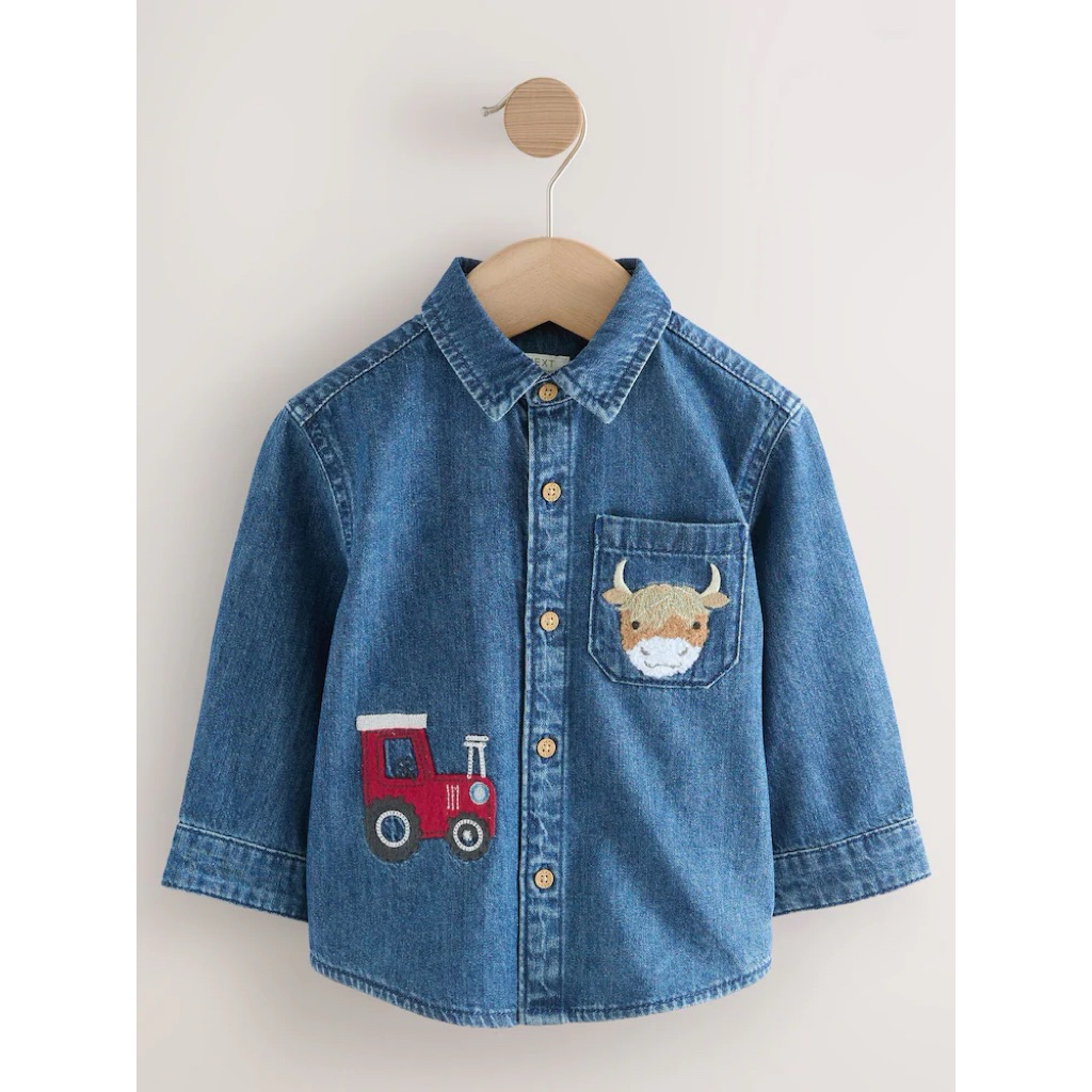 kemeja denim next @235k