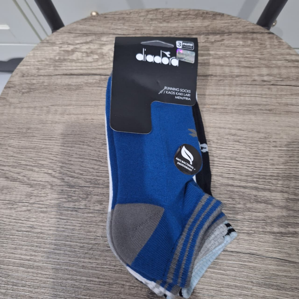 kaos kaki DIADORA - DIA Men Running Ankle Socks (3 pairs) Original