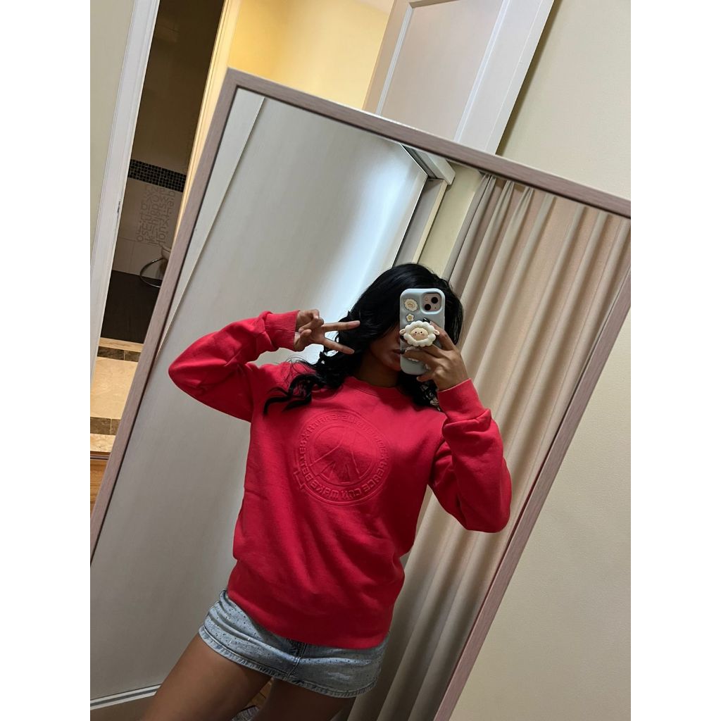 Three QR Fitted Crewneck | Original Three QR Fitted Sweatshirt Minus Noda