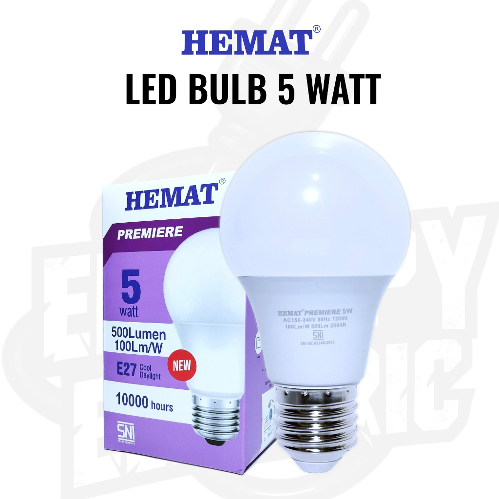 Lampu LED Hemat Premiere 5 Watt - Super Terang & Hemat Energi
