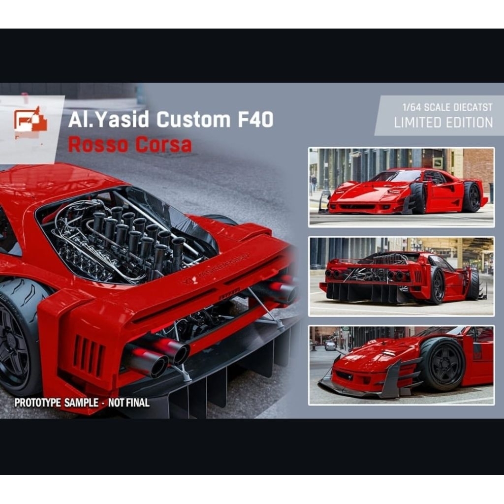 DCM FERRARI F40 YASID RED