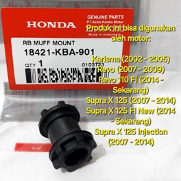 KARET DUDUKAN KNALPOT KARISMA REVO REVO 110 FI SUPRA X 125  FI NEW INJECTION 18421-KBA-901