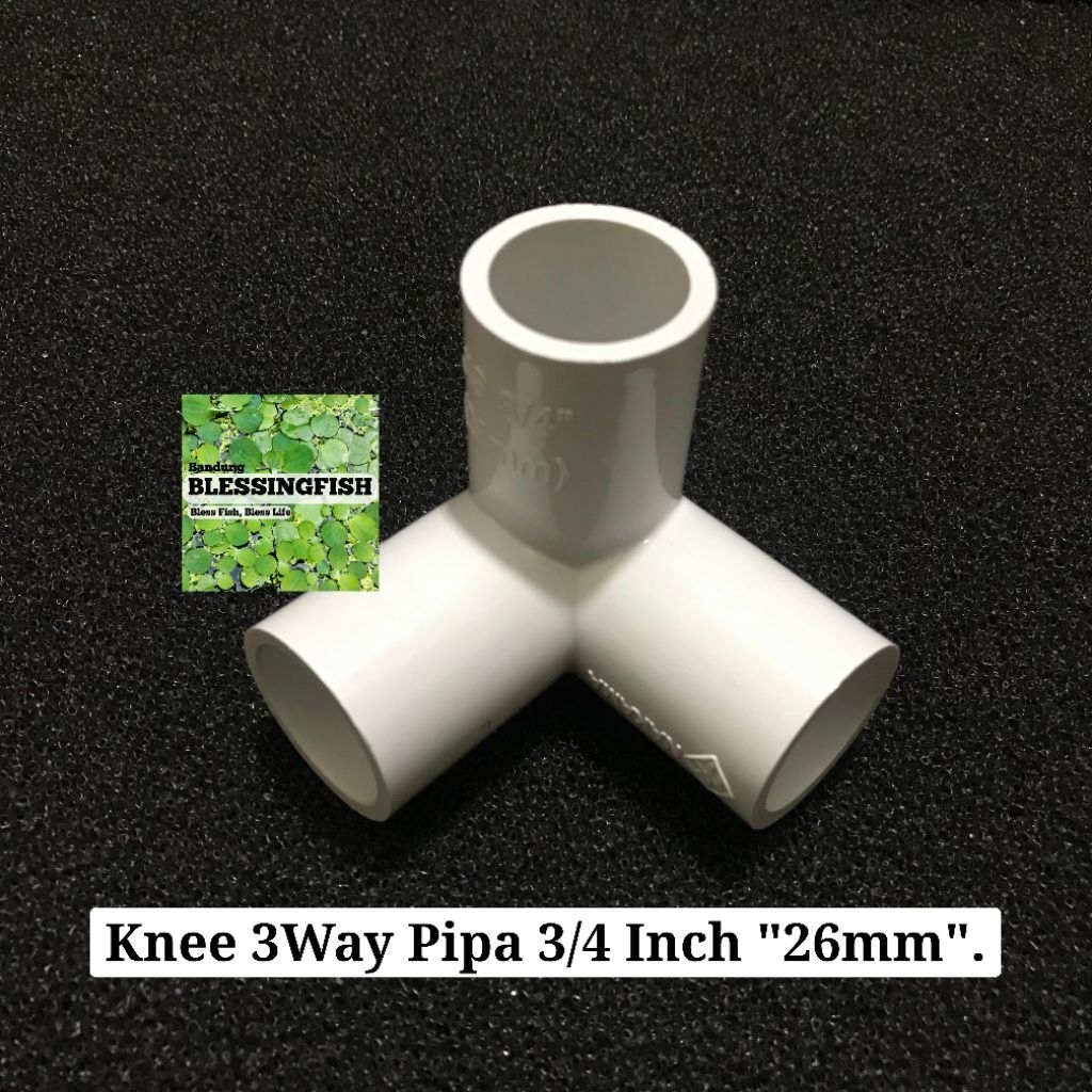 [3/4 Inch.26mm] Knee 3 Way Pipa 3/4 Inch Knee 3 Cabang 3way Sambungan Pipa 3/4 Inch 3 Way Sambungan 