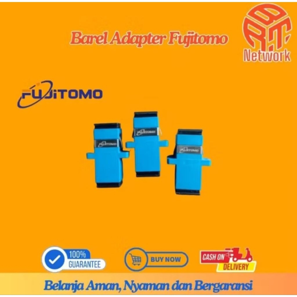 Barel adapter fiber optik Fujitomo SC/UPC 1pack isi 50 pcs