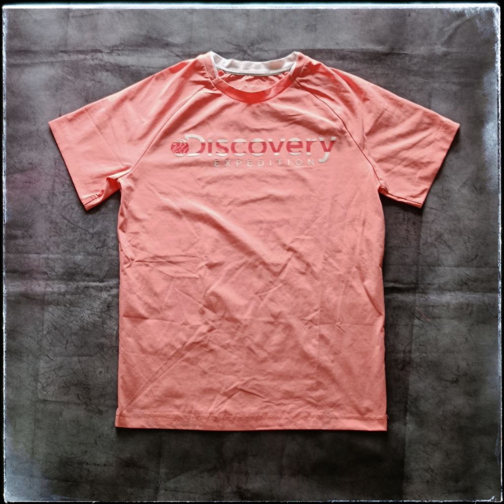 Kaos cewek bahan dry fit Discovery Expedition size M