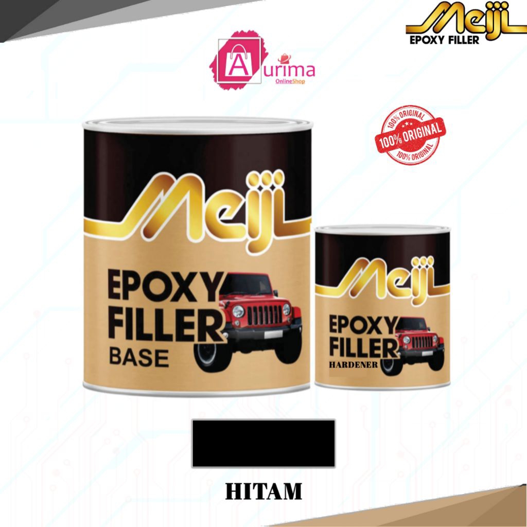 CAT DASAR MEIJI EPOXY FILLER 2 KOMPONEN BLACK CAT DASAR MOBIL PRIMER FILLER SURFACER ANTI KARAT