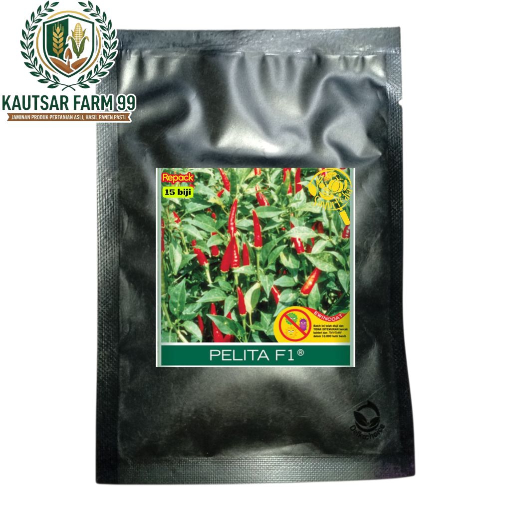 Benih repack cap panah merah 15 biji cabe rawit, cabe kriting, cabe merah besar, buncis