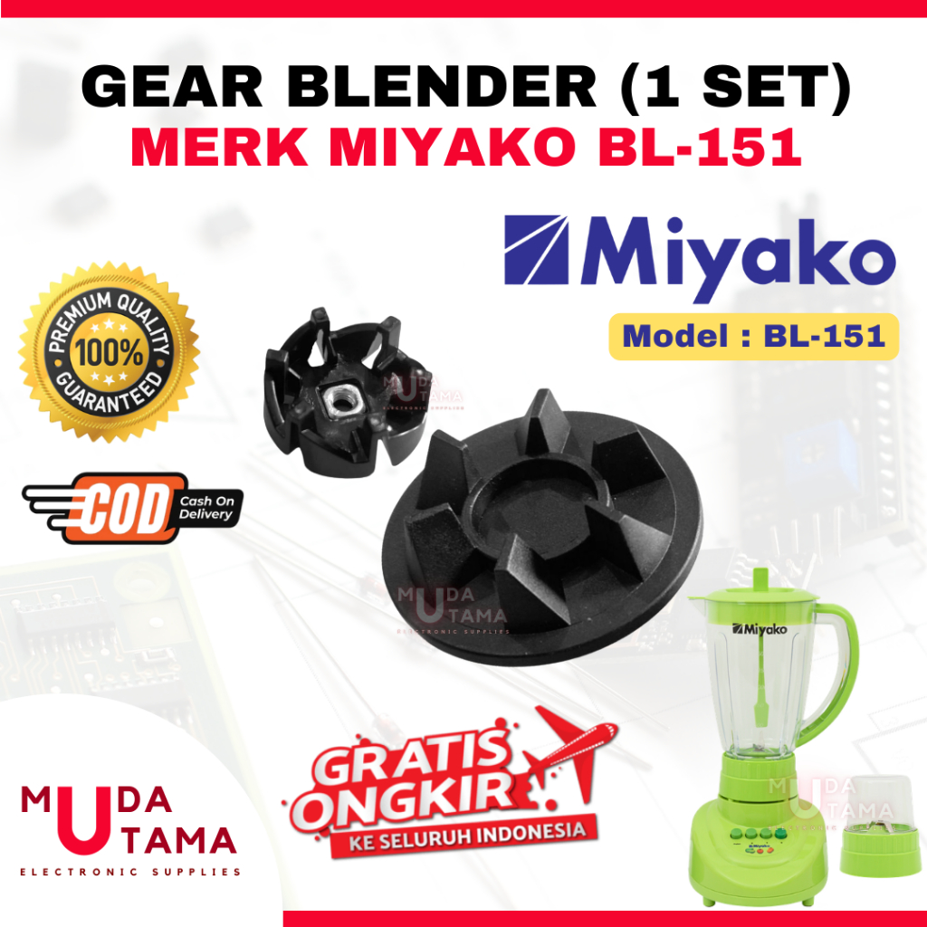 Karet Gear Blender MIYAKO BL-151 BL151PF BL151GS BL151GF - Gear Pemutar Blender MIYAKO BL-151 - Kopl