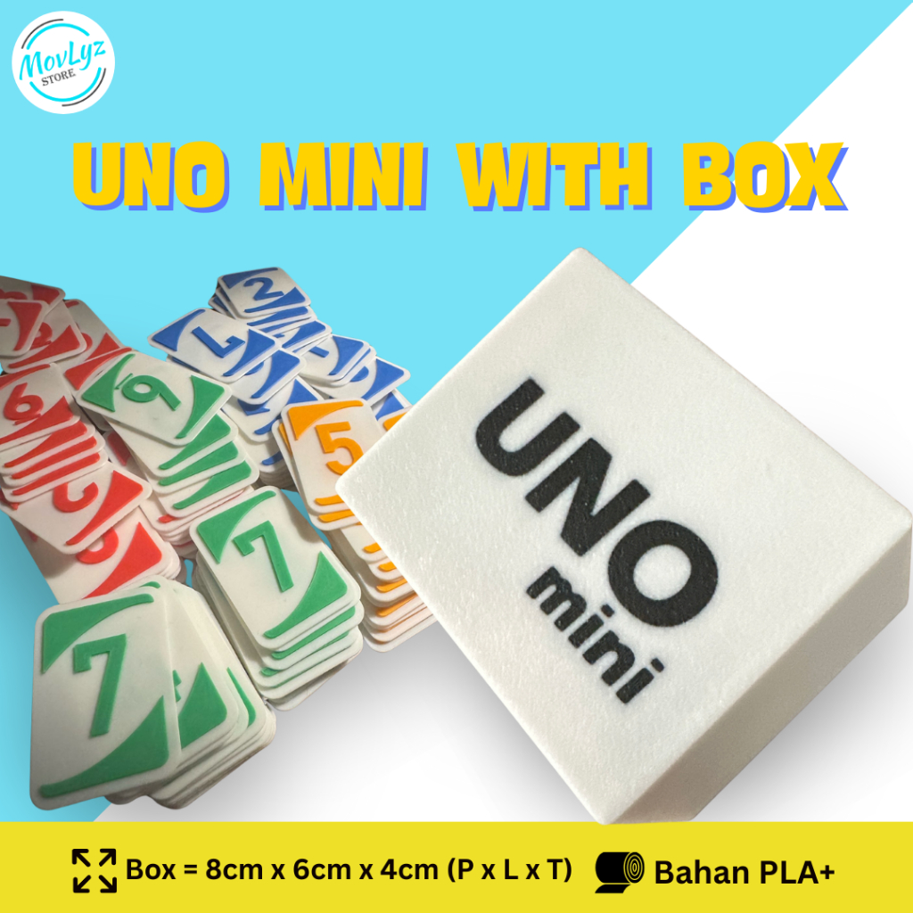 UNO Mini with Box – Mainan Kartu Mini UNO dengan Kotak Penyimpanan