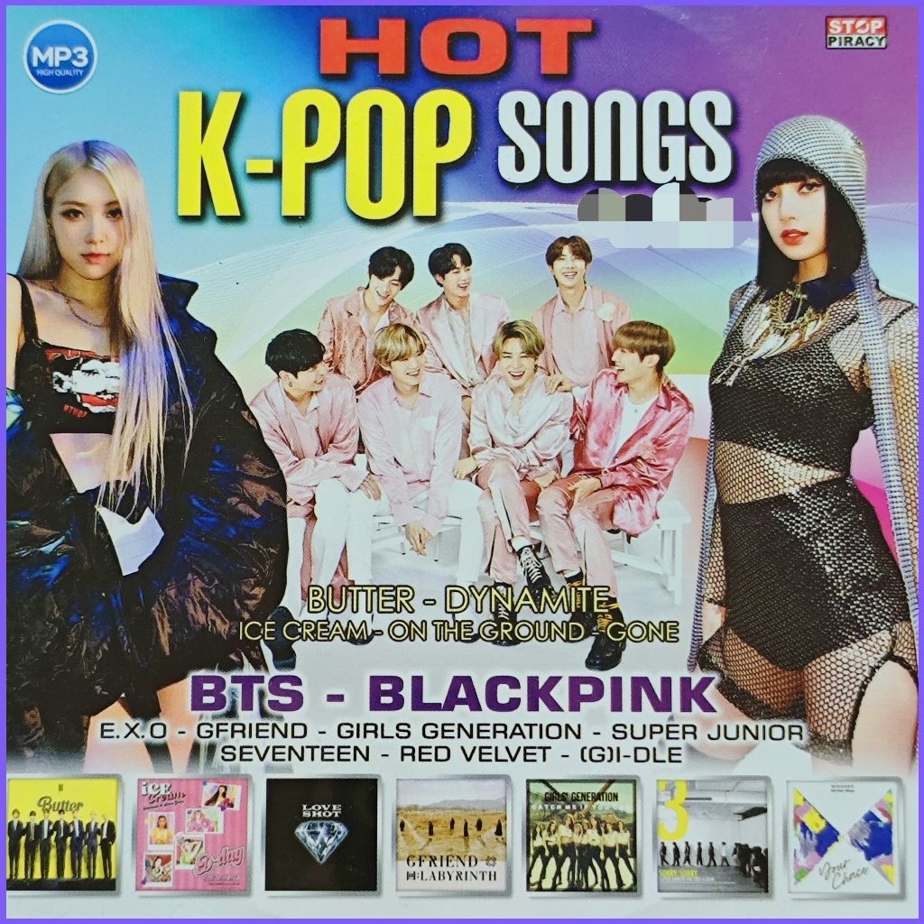 Kaset MP3 Audio 135 Lagu Pop Korea Campuran BTS BLACKPINK K-POP Campuran Album Pilihan Terpopuler