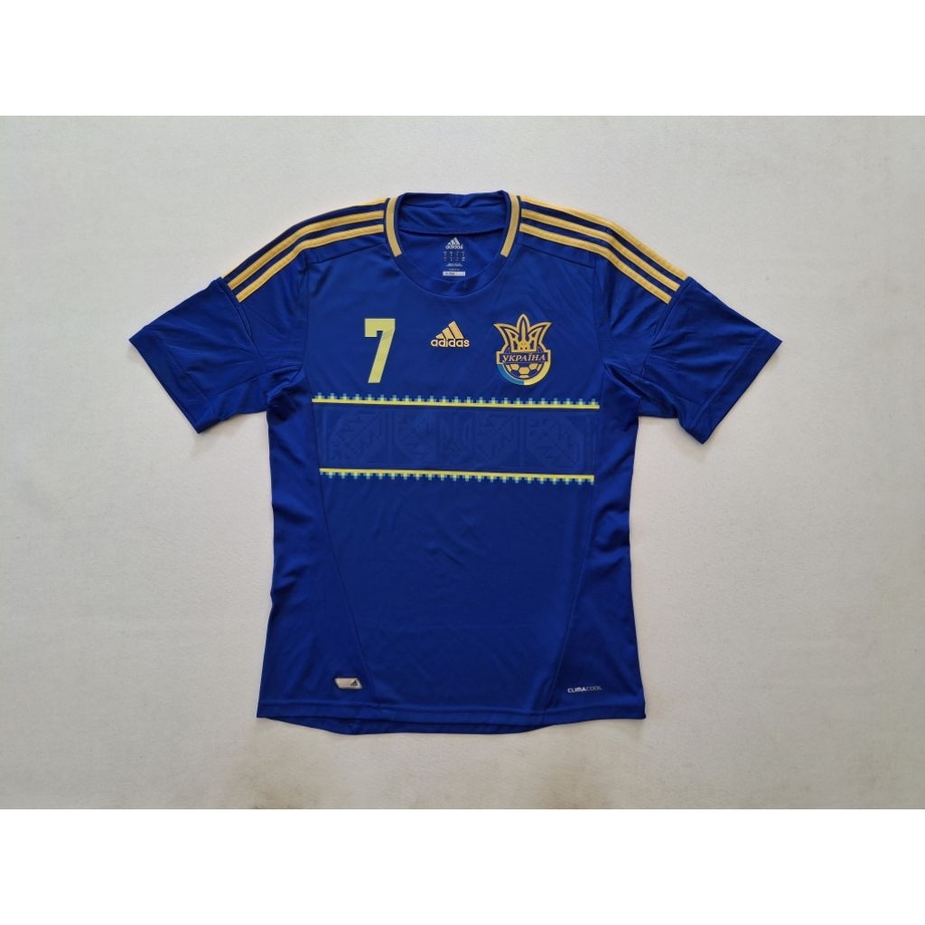 JERSEY ADIDAS UKRAINA AWAY TAHUN 2012/2013 SHEVCHENKO ORIGINAL 100%
