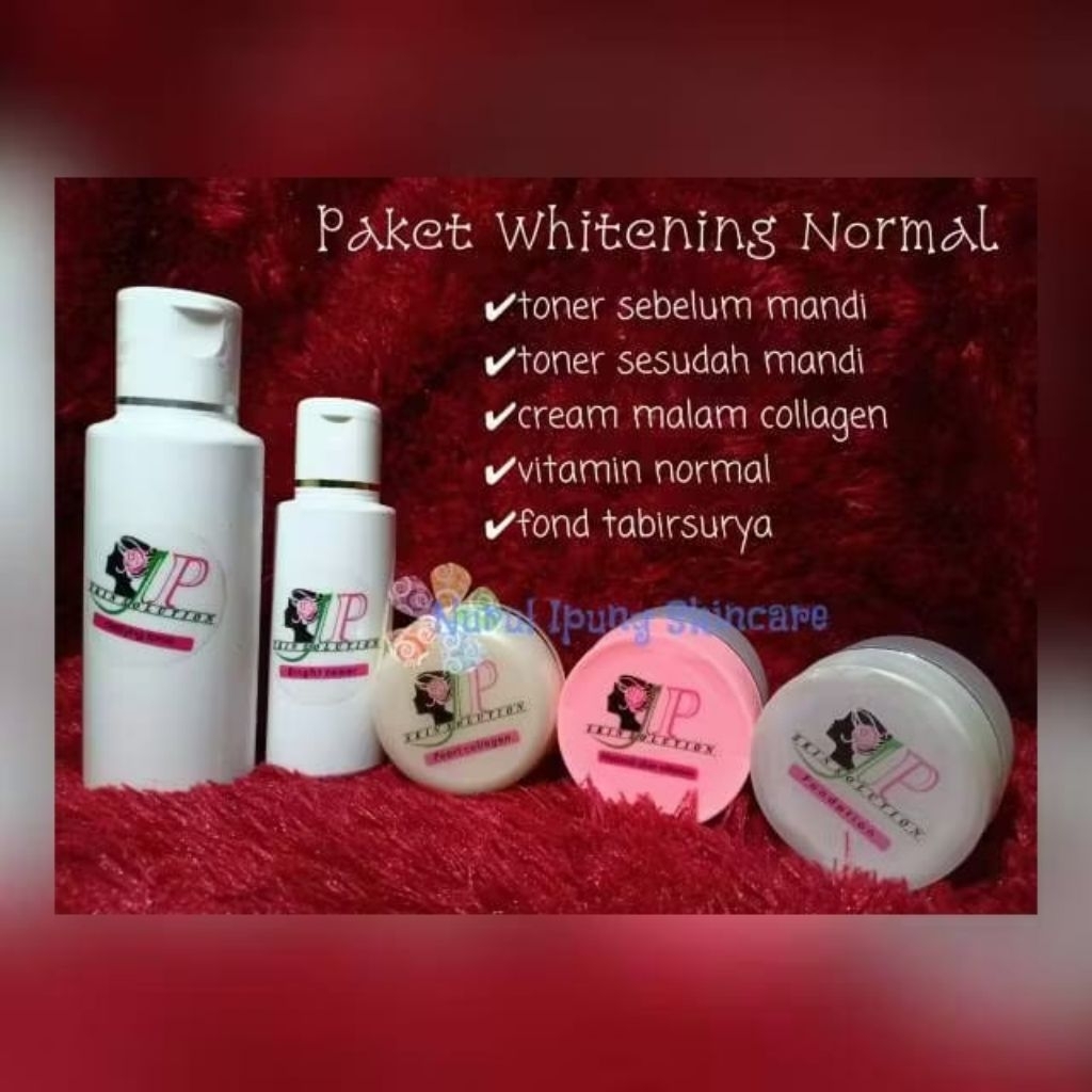 paket whitening normal ipung skincare/krim wajah/toner wajah