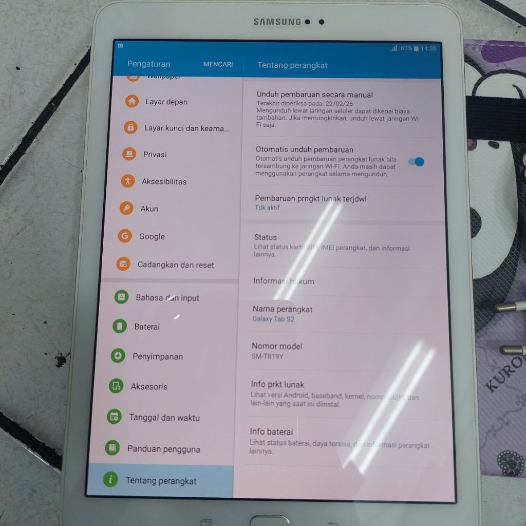 Samsung tab S2 second  3/32