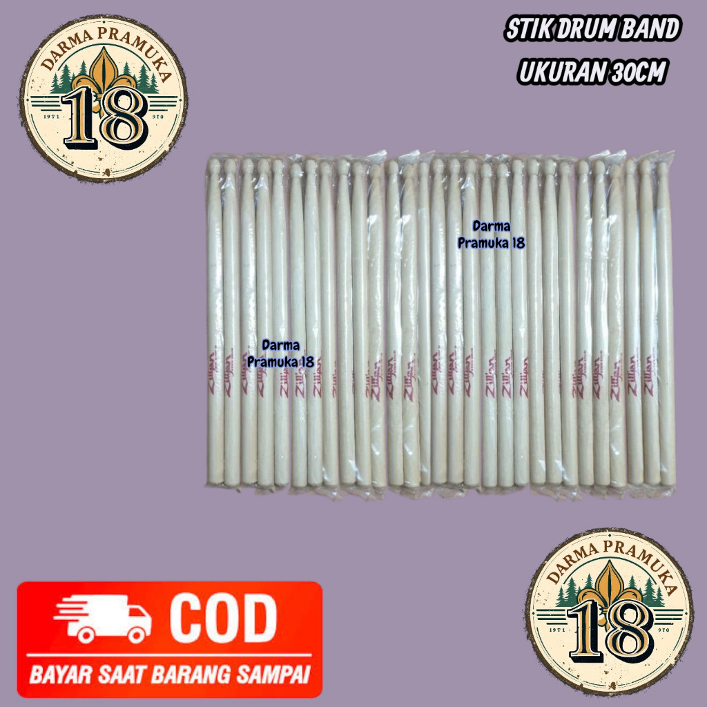 Stik drum band anak 30cm sepasang stik drum