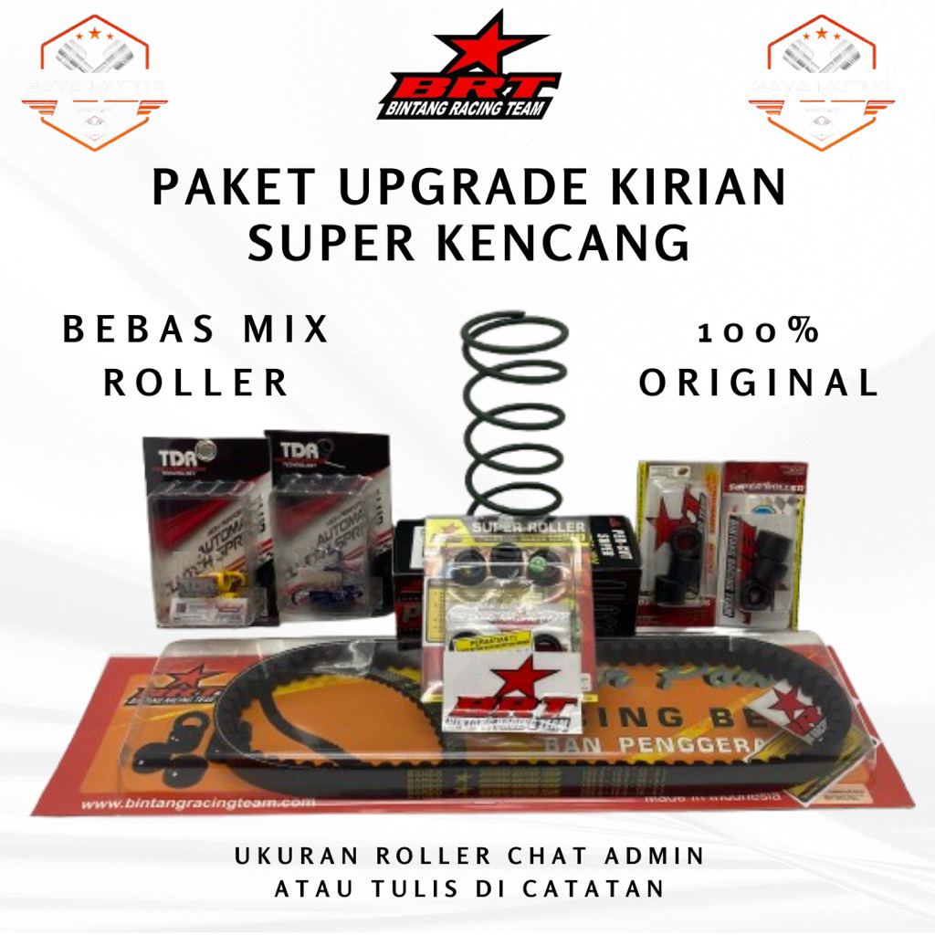 PAKET UPGRADE KIRIAN CVT BRT VARIO 110 125 150 160 BEAT FI ESP SCOOPY PCX 150 160 BEAT KARBU MIO NMA
