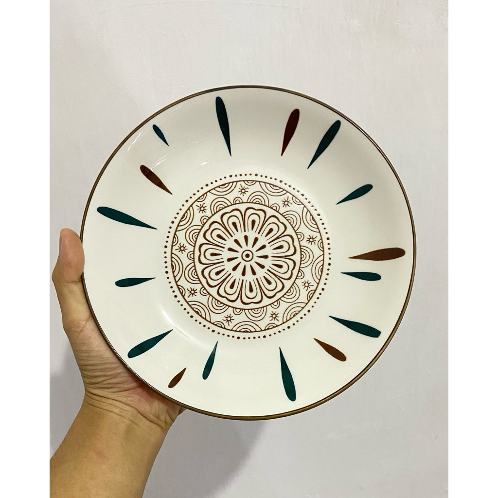 PIRING KERAMIK JEPANG 8 INCH YAMADA CLASSIC SERIES