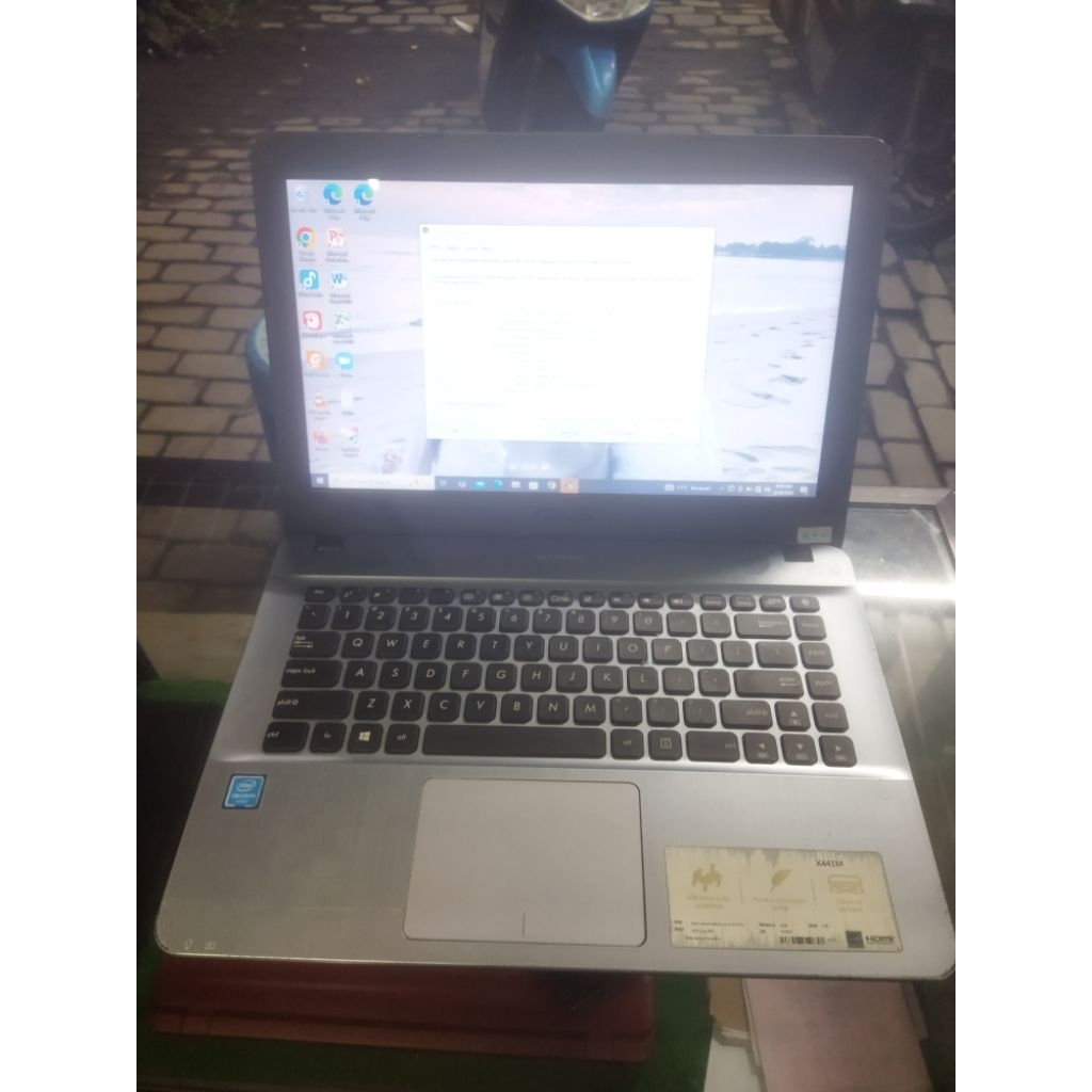 mainboard ( mesin only ) Asus x441n ram 2gb