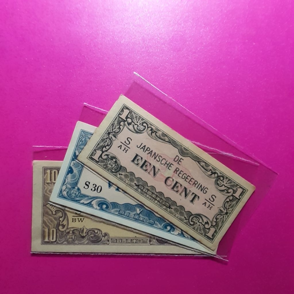 uang kuno djr 1 set sen