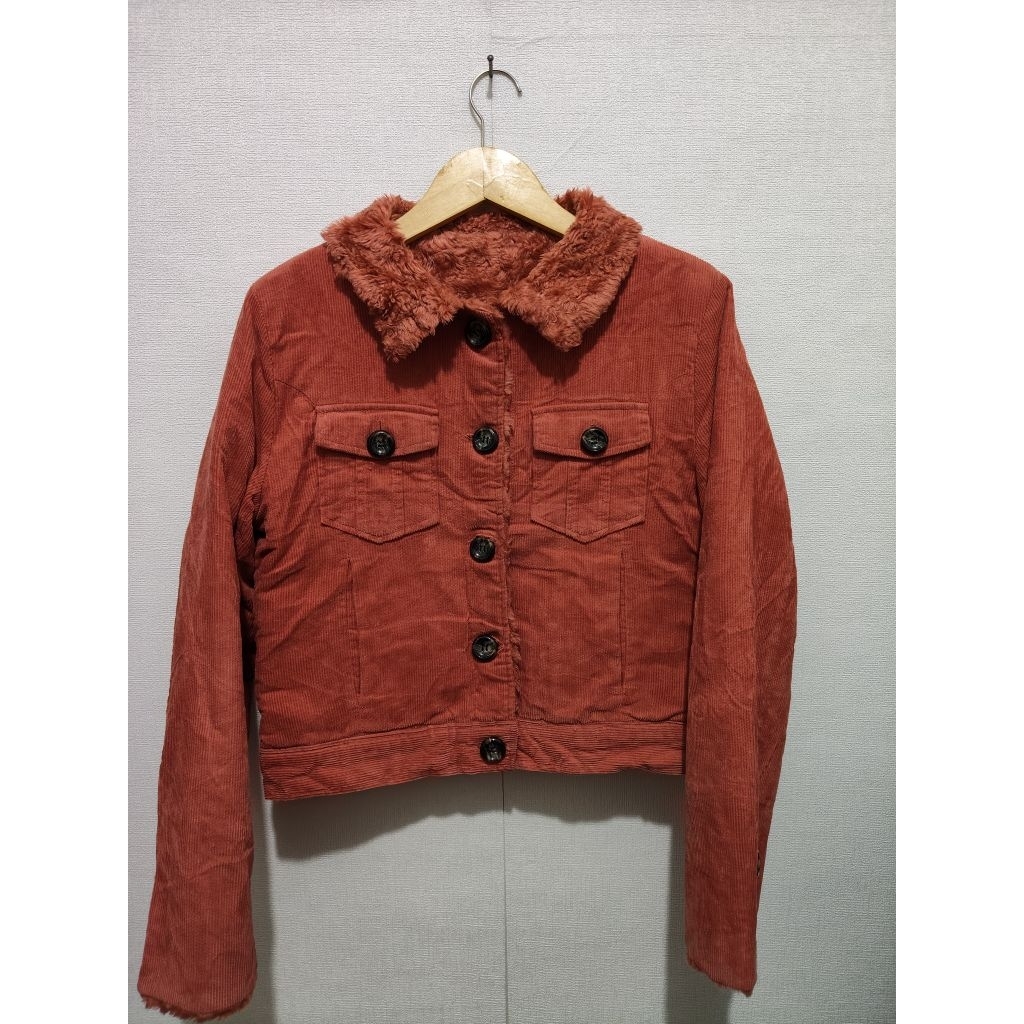 Outer Corduroy kerah sherpa