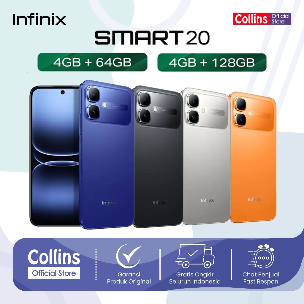 [New Launch] Infinix Smart 20 - 4GB 64GB/128GB - 6.78 inch 120Hz HD+/5200 mAh
