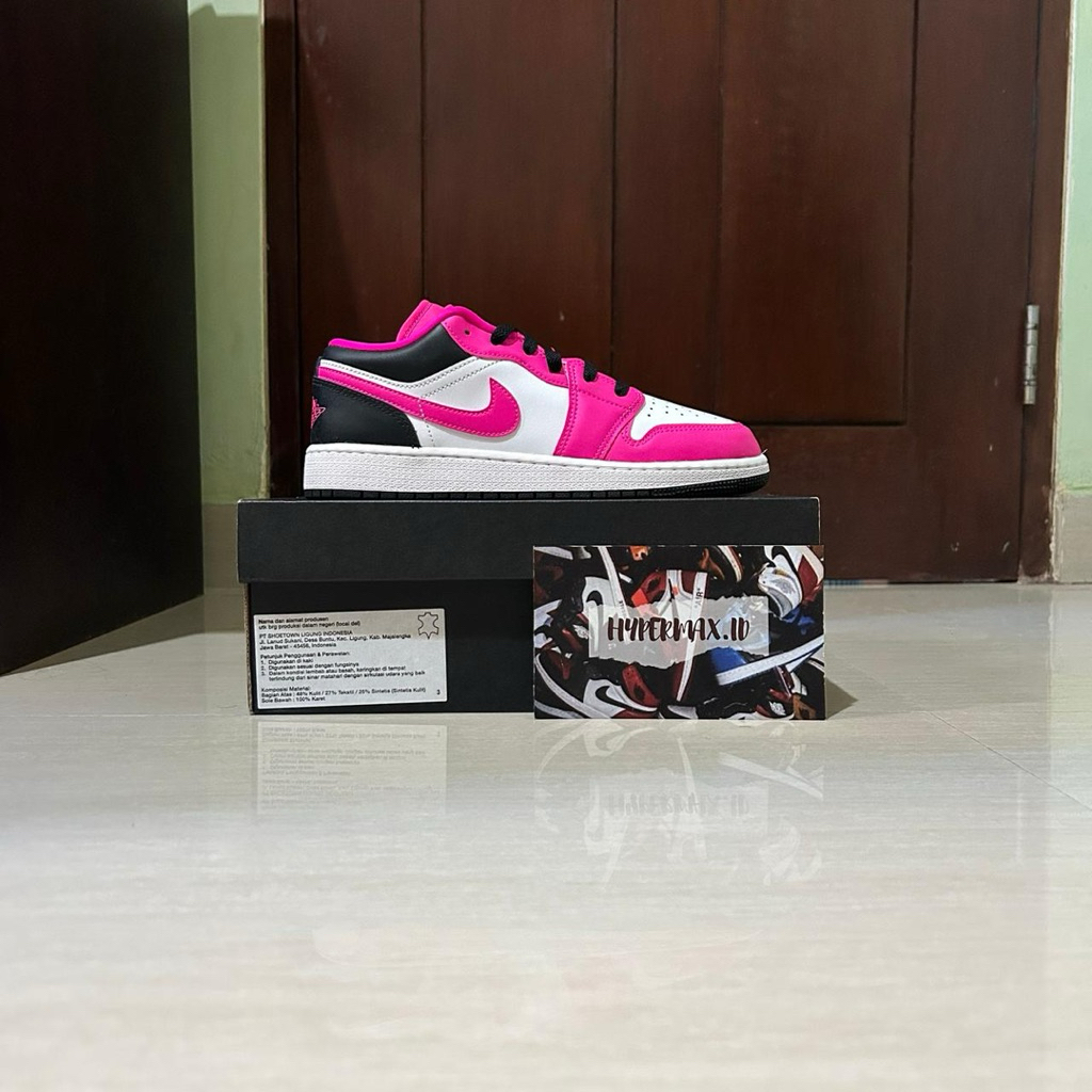 Nike air jordan 1 low women fierce pink 100% Original