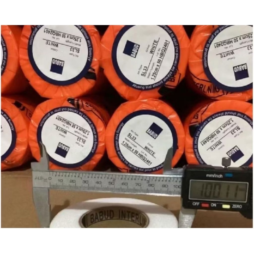 perekat textile lem textile lemsom lebar polos 1cm x 50