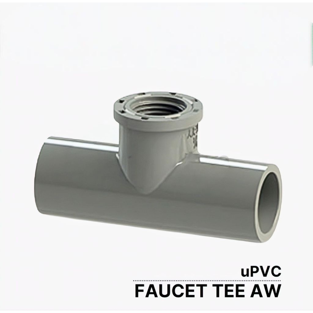 Tee Drat Dalam PVC AW 1/2 x 1 inch Female Tee 1/2" x 1" TDD PVC AW 1/2 x 1 inch Female Adaptor Tee P