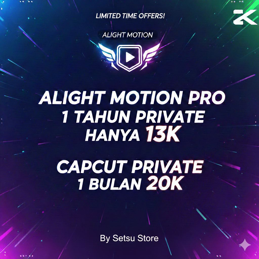 Alight motion private 1 tahun