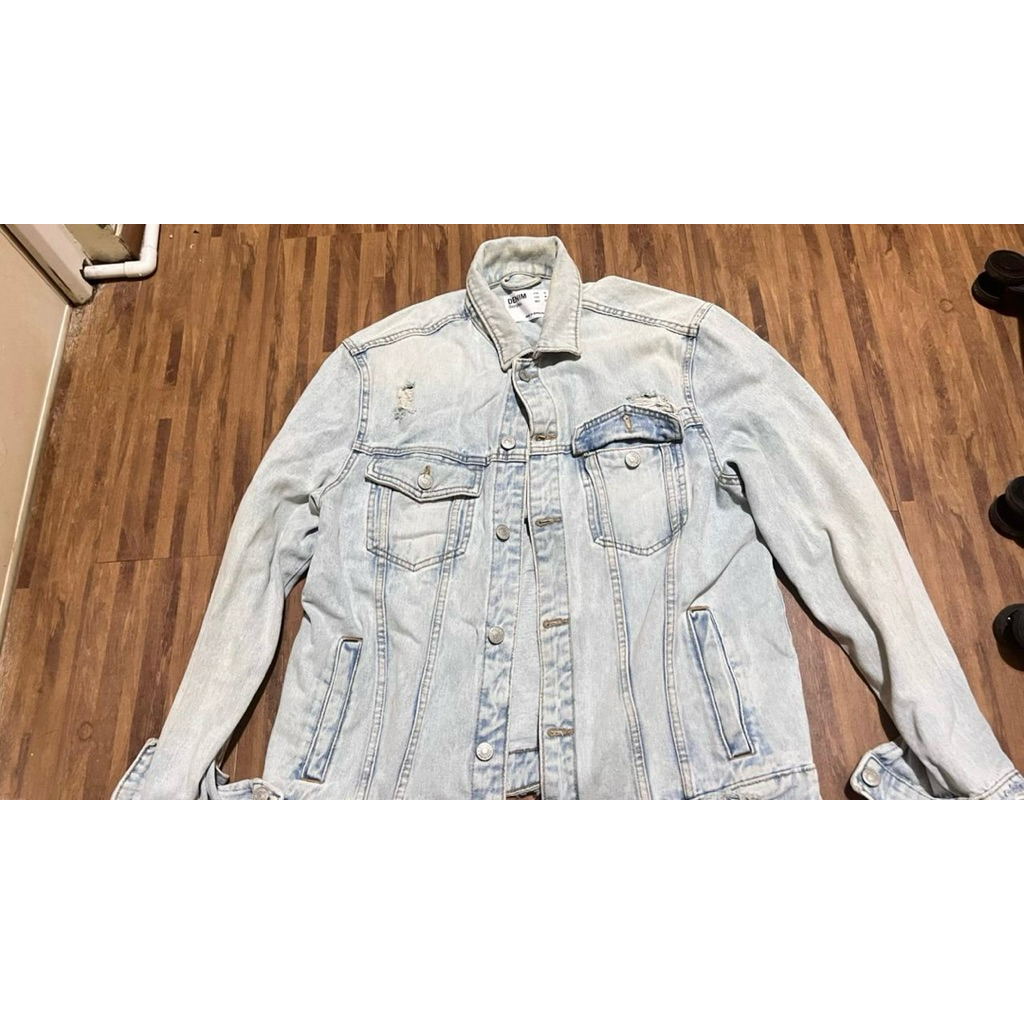 BERSHKA JACKET JEANS/DENIM/WASHED ORIGINAL 100% PRELOVED