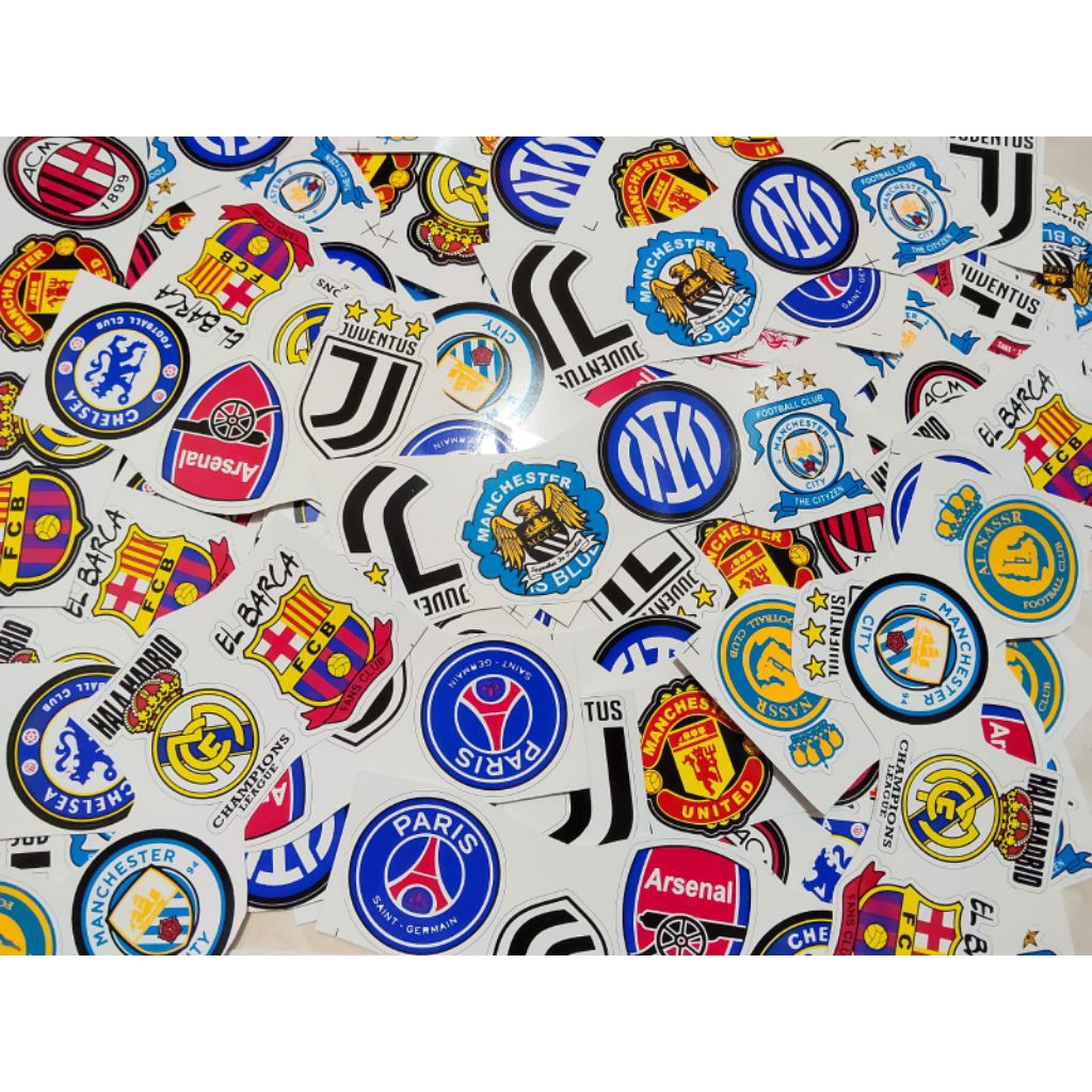 Stiker motor club bola eropa isi 50