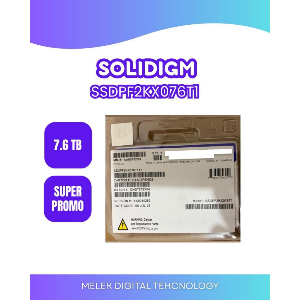 Solidigm SSDPF2KX076T1 7.68TB U.2 NVMe