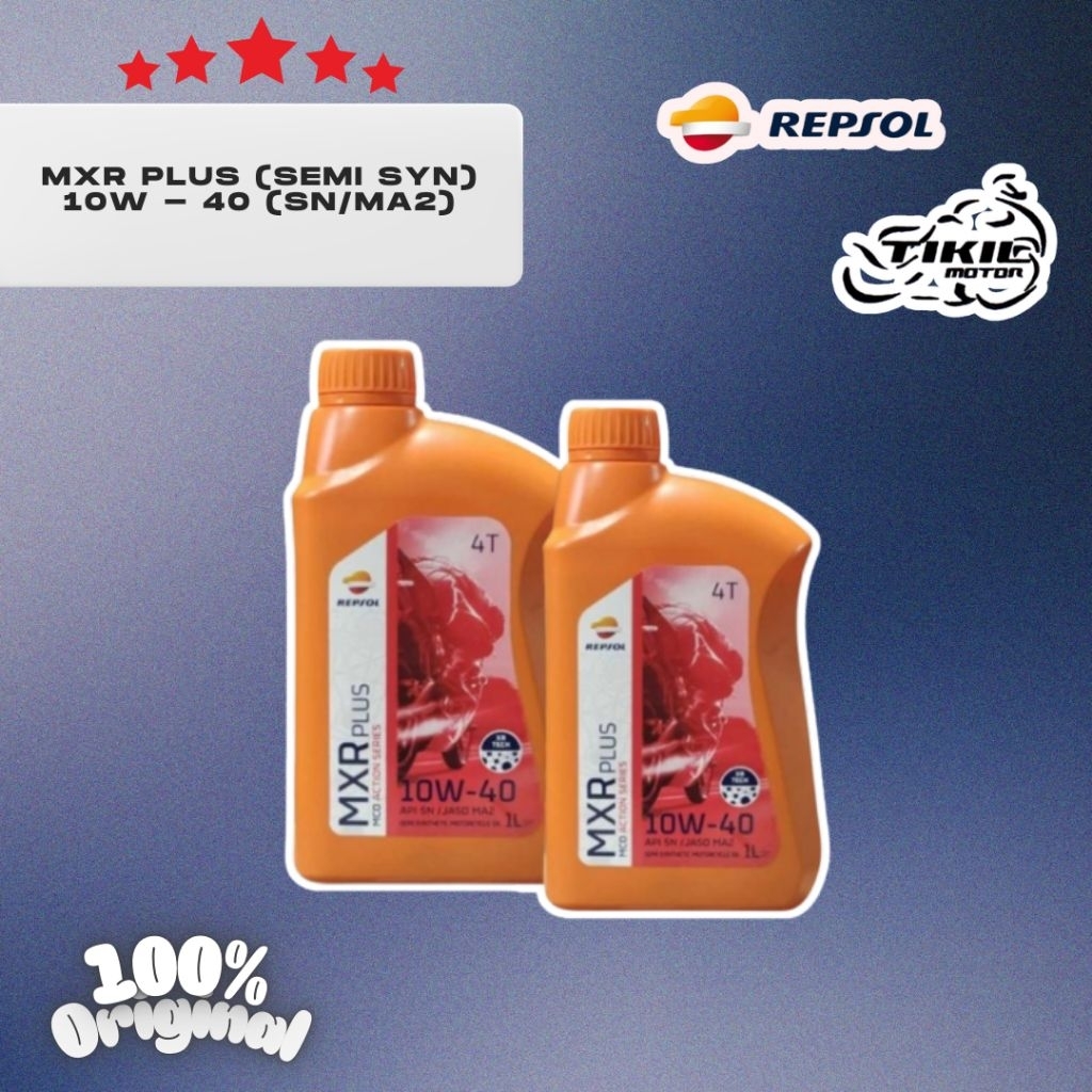 OLI REPSOL MXR PLUS (SEMI SYN) 10W-40 (SN/MA2)