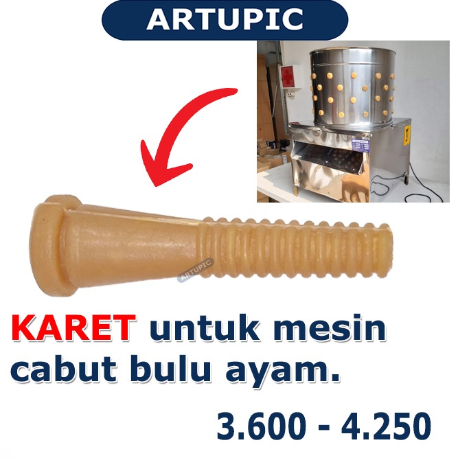 Karet untuk Mesin Cabut Bulu Ayam Plucker Perontok Bulu